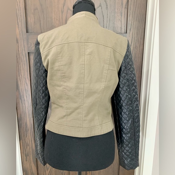 Size Small Walter Baker Jacket with Faux Leather Sleeves - Picture 3 of 8